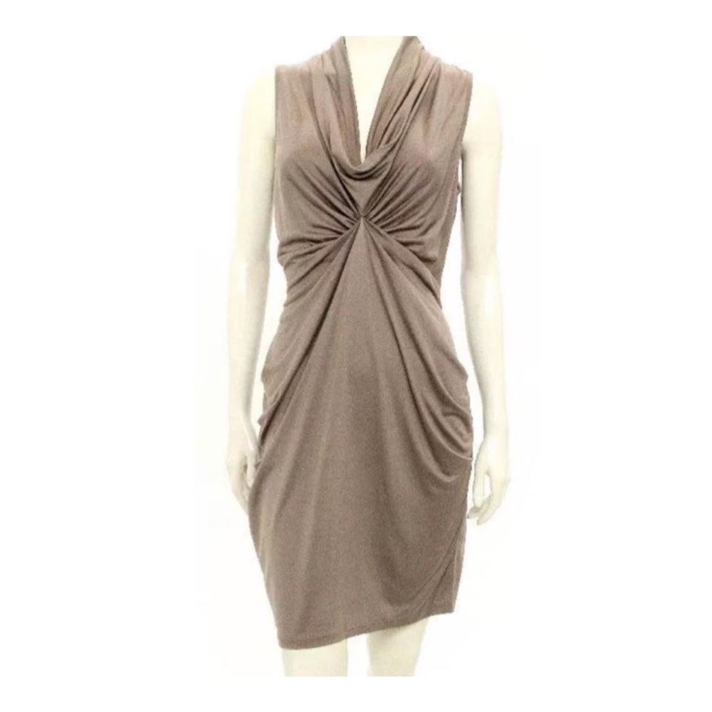 Taupe Spun Silk Barney’s NY CO-OP Dress - Picture 1 of 6